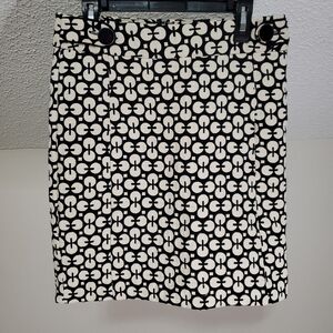 Banana Republic Black And Cream Skirt, Sz:0